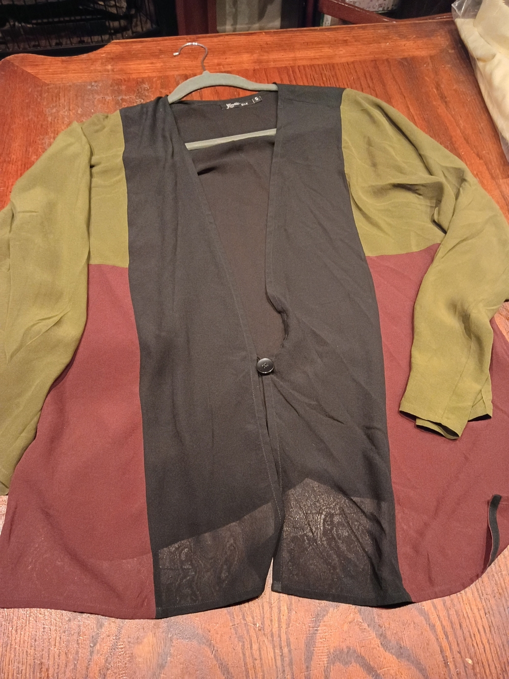 Avita Silk Black Blouse